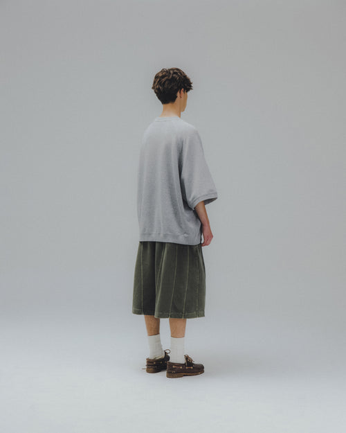 ANGLAN Iconic Pigment Sweat Half Pants - Green