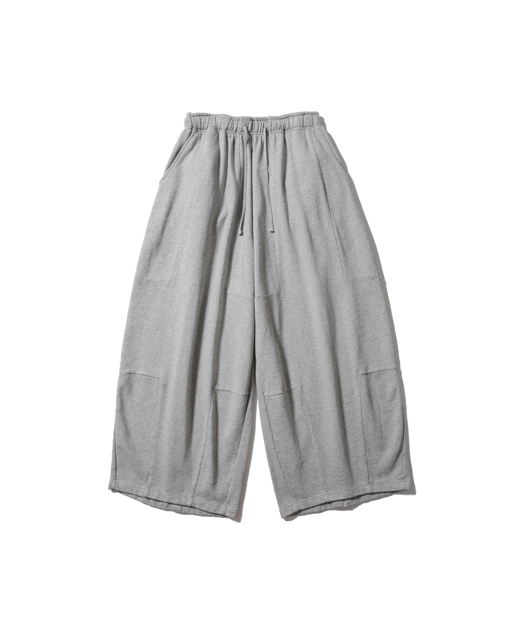 Anglan Paneled Sweat Balloon Pants - Melange Grey