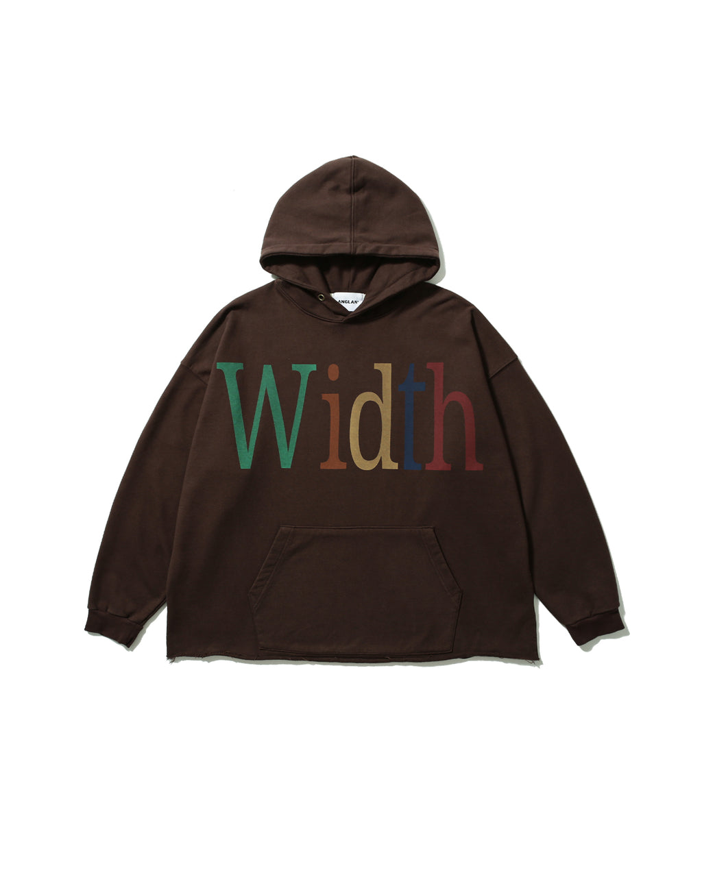 Width Print Hoodie - Brown by Anglan
