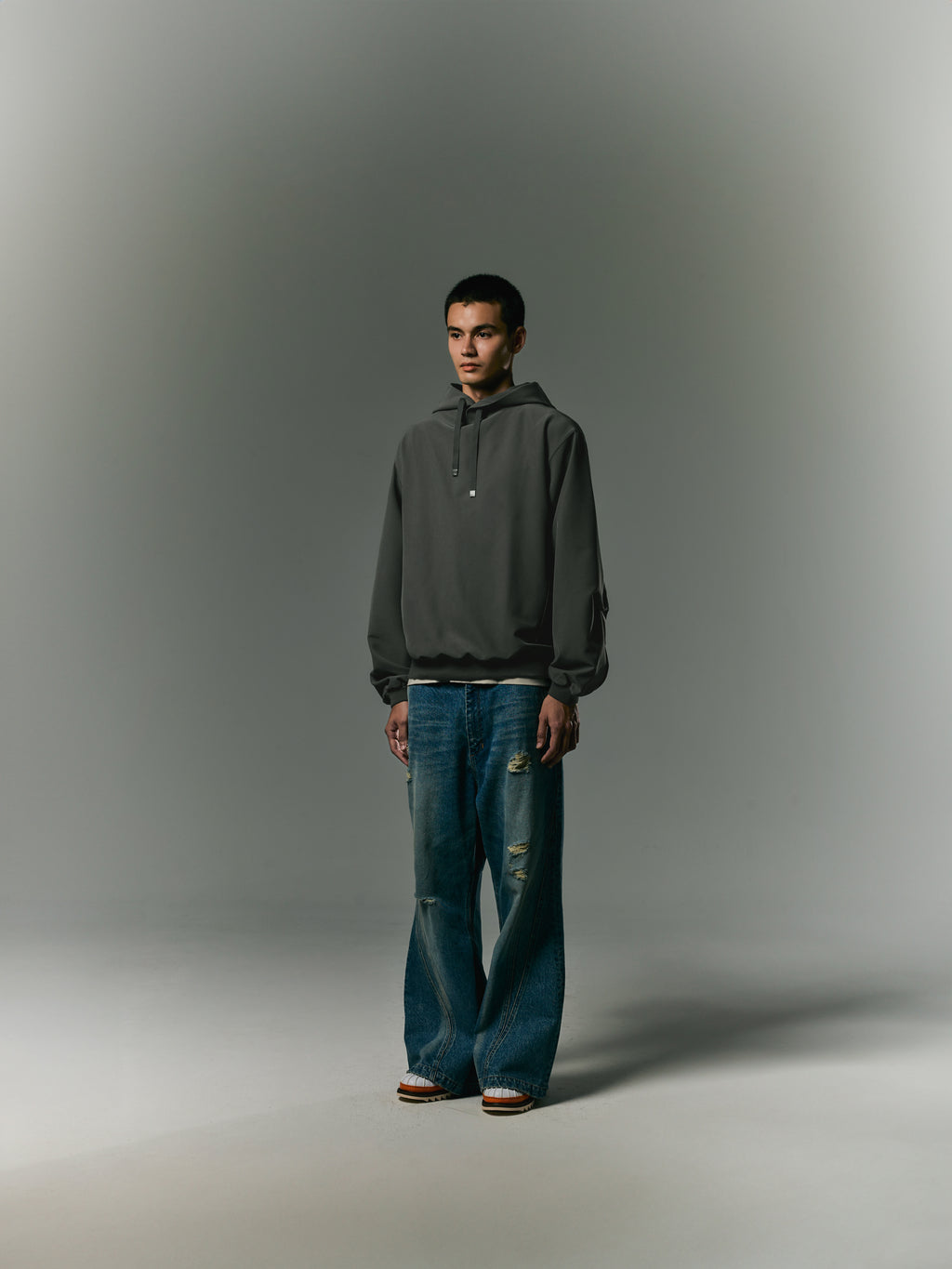 GOOPiMADE EVD5 Oversized Hoodie - Charcoal