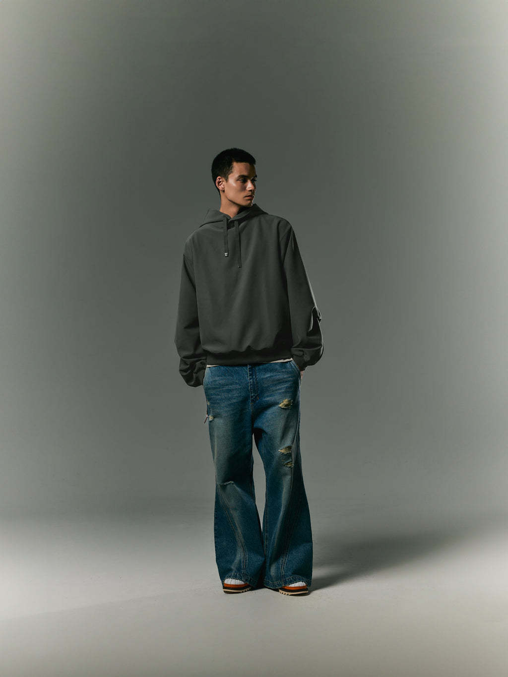 GOOPiMADE EVD5 Oversized Hoodie - Charcoal