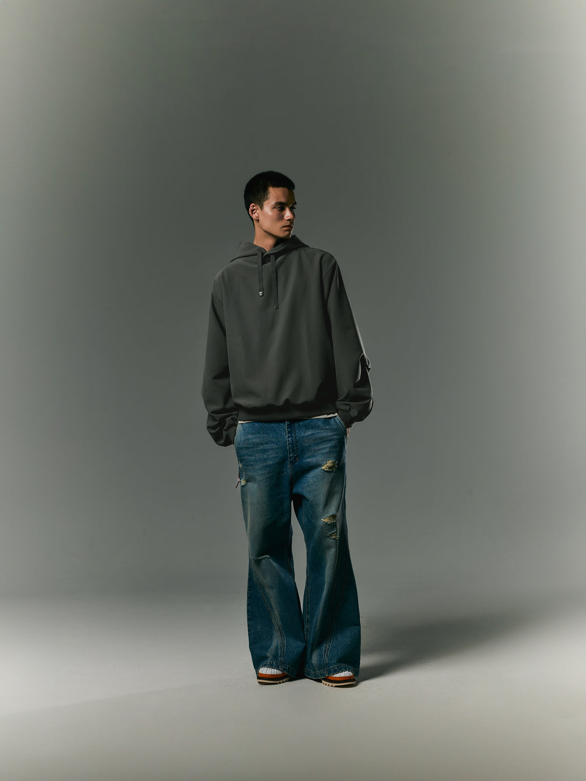 GOOPiMADE EVD5 Oversized Hoodie - Charcoal