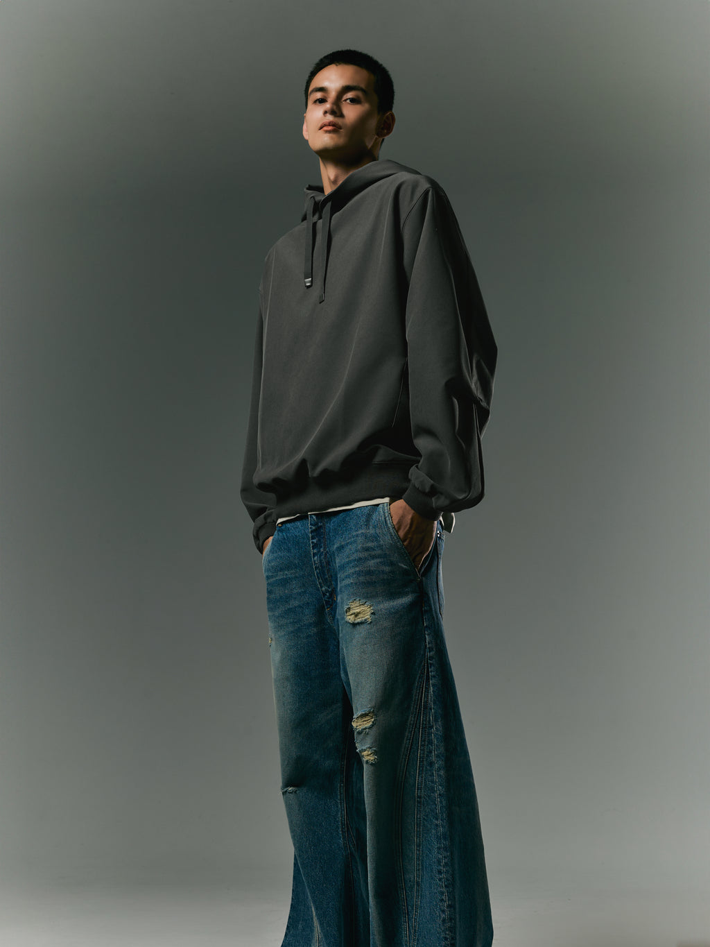 GOOPiMADE EVD5 Oversized Hoodie - Charcoal