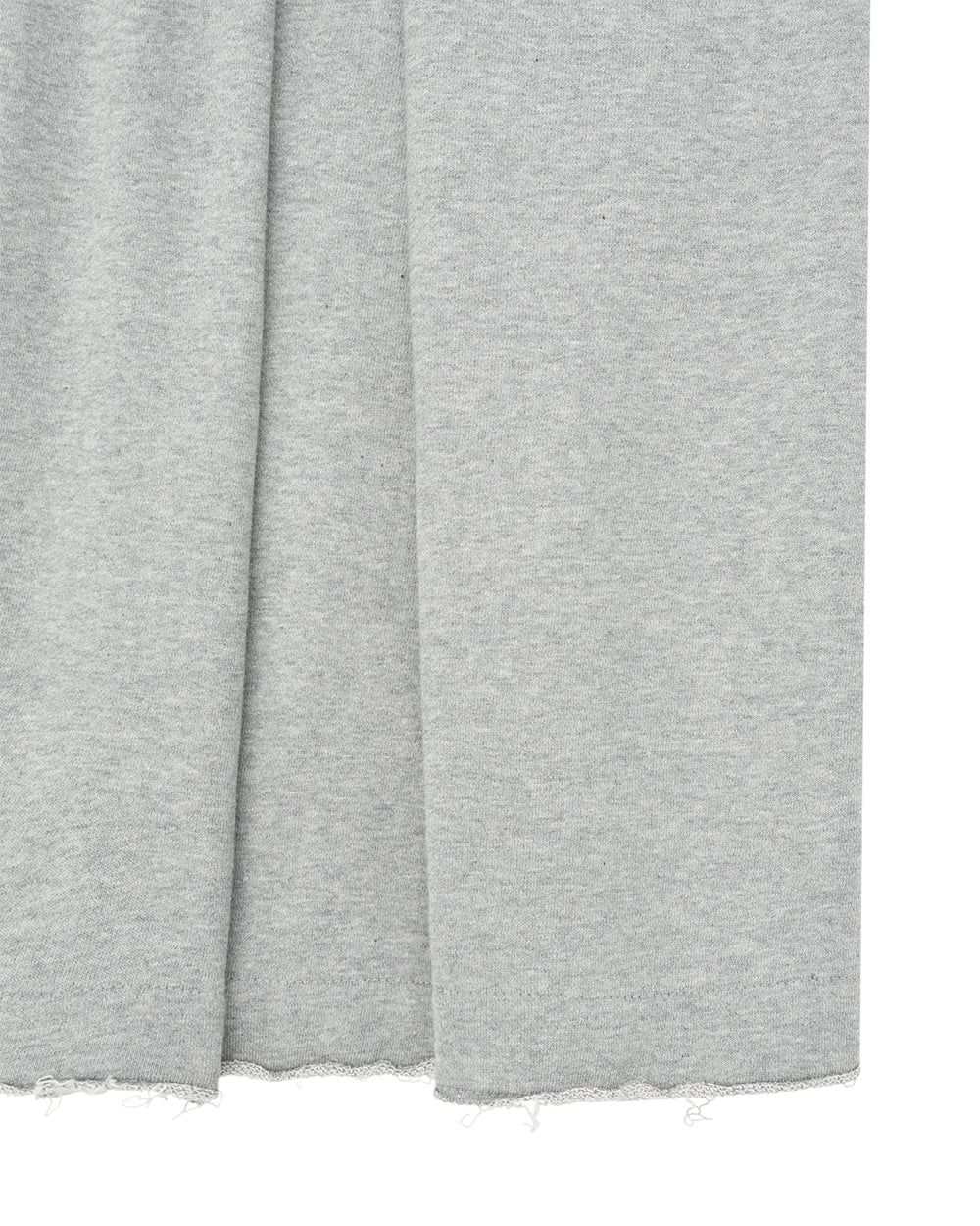 ANGLAN Valley Tuck Half Pants - Melange grey