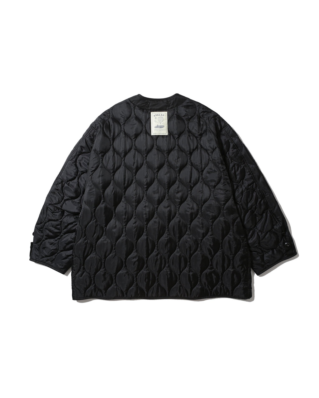 Military Quilted Liner Jacket - Black by Anglan