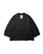 Military Quilted Liner Jacket - Black by Anglan