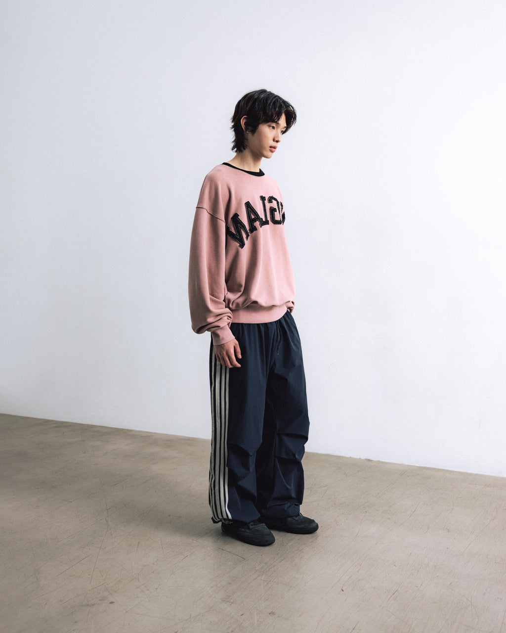 ANGLAN  Palette Appliqué Sweat Shirt - Pink