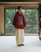 Han River Graphic Hoodie - Burgundy by Anglan