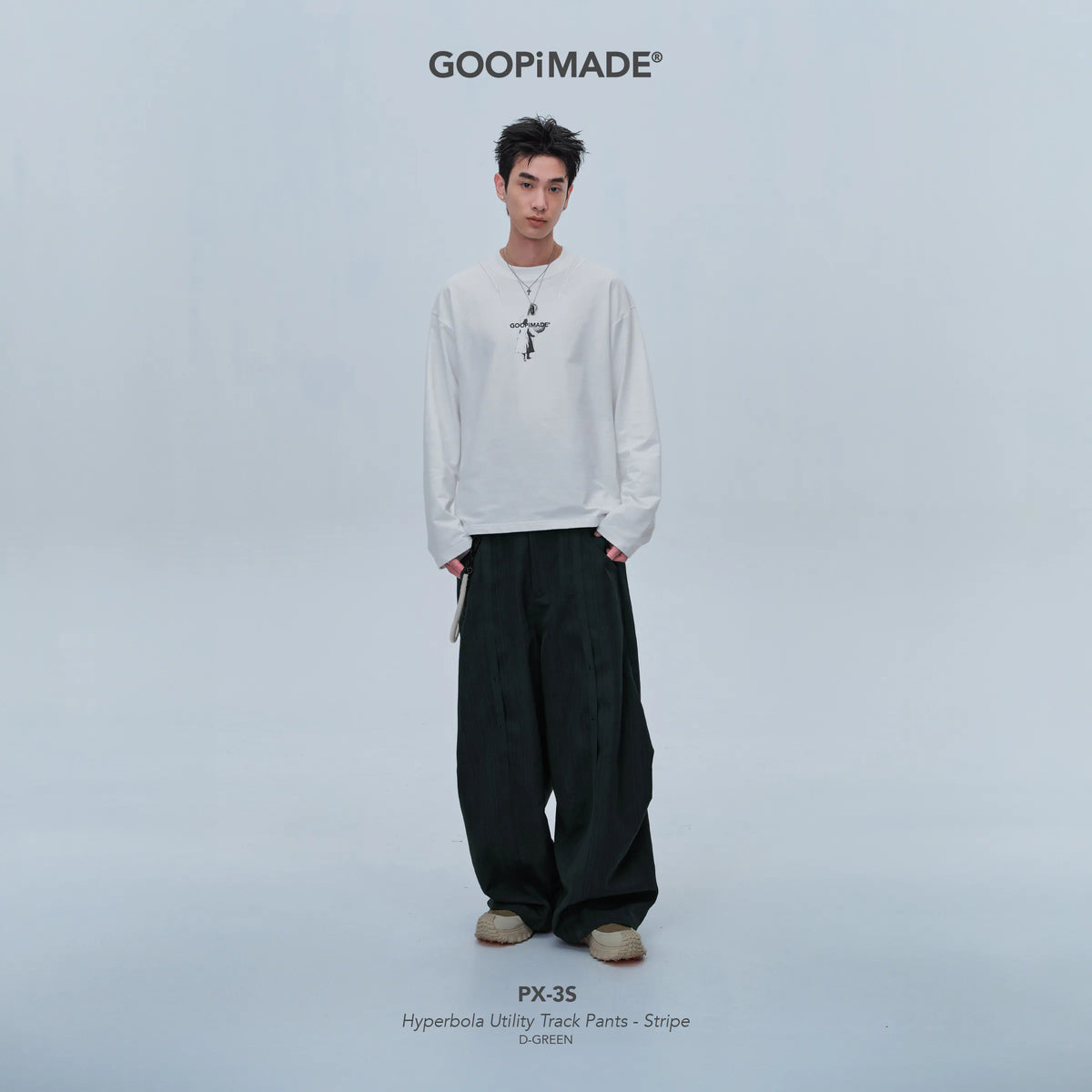 GOOPiMADE PX-3S Hyperbola Utility Track Pants - D-Green