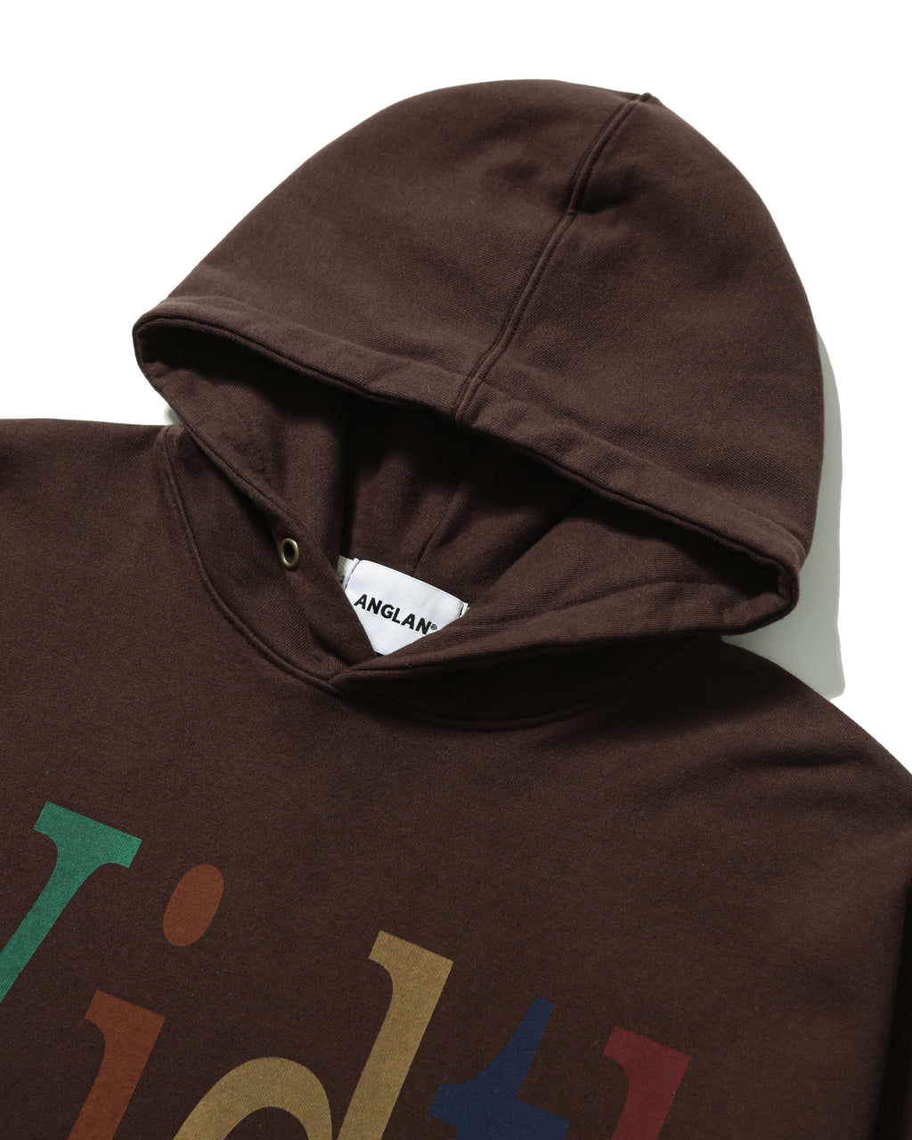 Width Print Hoodie - Brown by Anglan