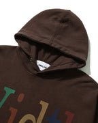 Width Print Hoodie - Brown by Anglan