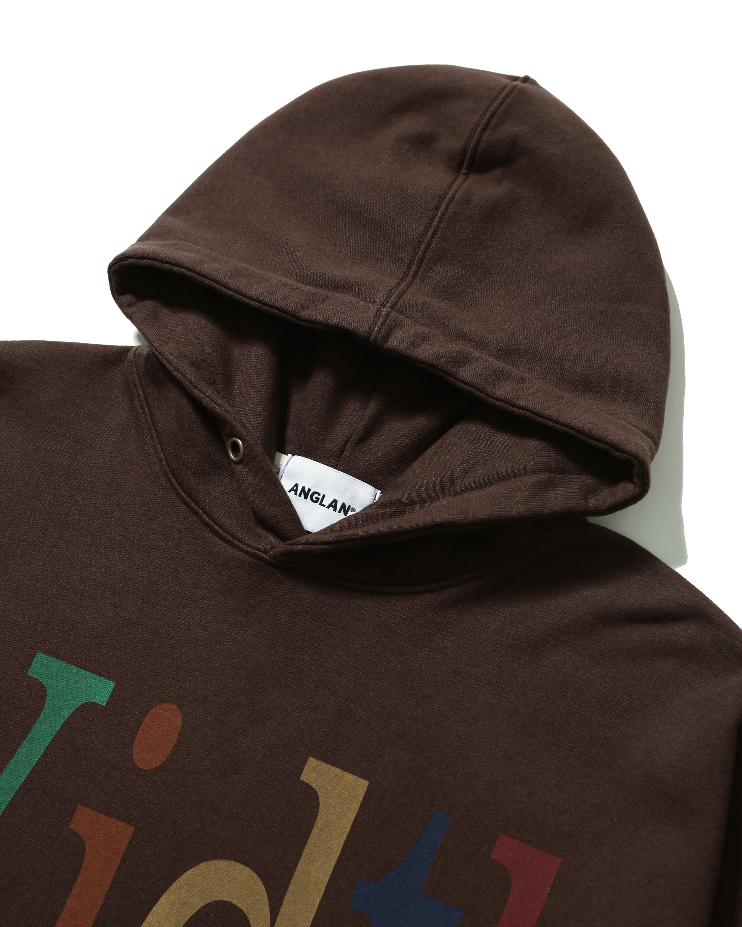 Width Print Hoodie - Brown by Anglan