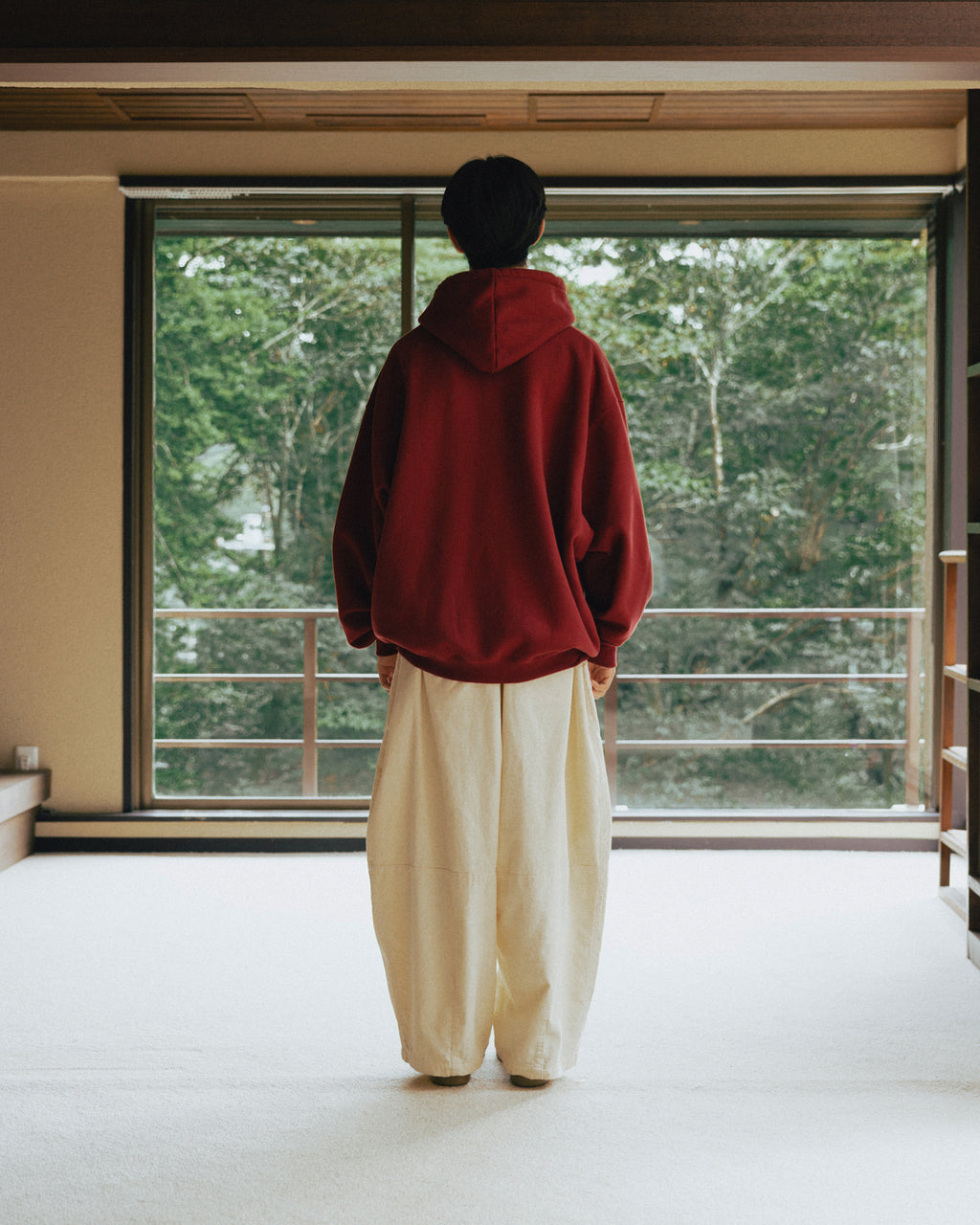 Han River Graphic Hoodie - Burgundy by Anglan