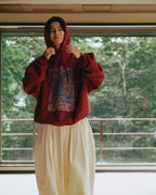 Han River Graphic Hoodie - Burgundy by Anglan