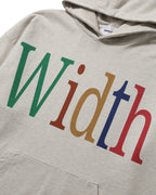 Anglan Width Print Hoodie - Oatmeal