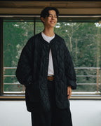 Military Quilted Liner Jacket - Black by Anglan