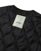 Military Quilted Liner Jacket - Black by Anglan