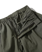 Anglan Ripstop Cargo Shirring Balloon Pants - Khaki