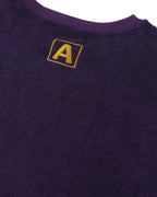 Anglan Terry Embroidered Pullover Crewneck - Purple