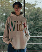 Anglan Width Print Hoodie - Oatmeal