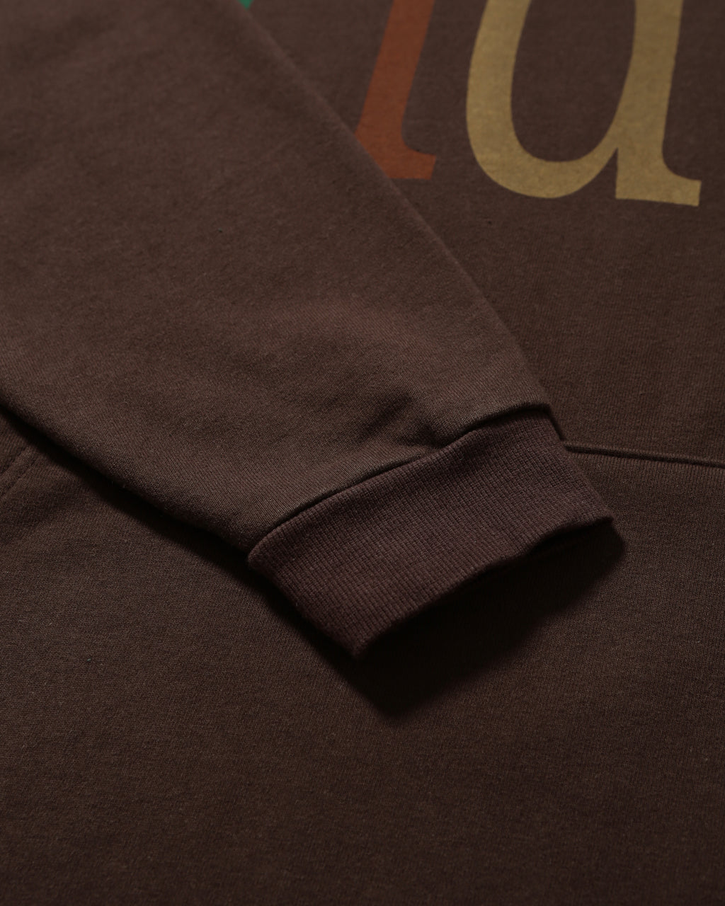Width Print Hoodie - Brown by Anglan