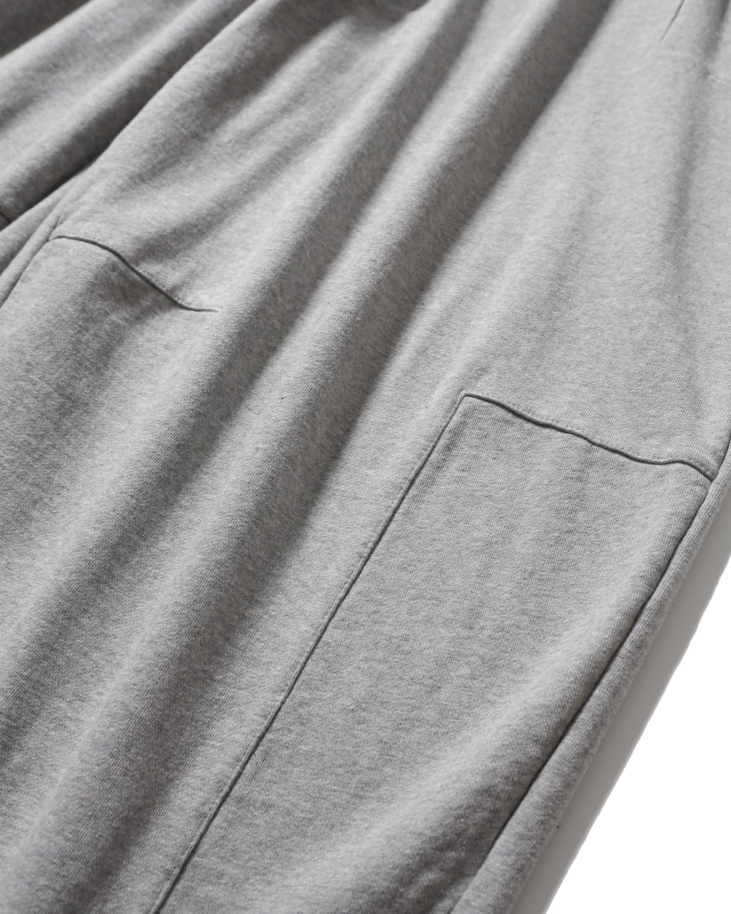 Anglan Paneled Sweat Balloon Pants - Melange Grey