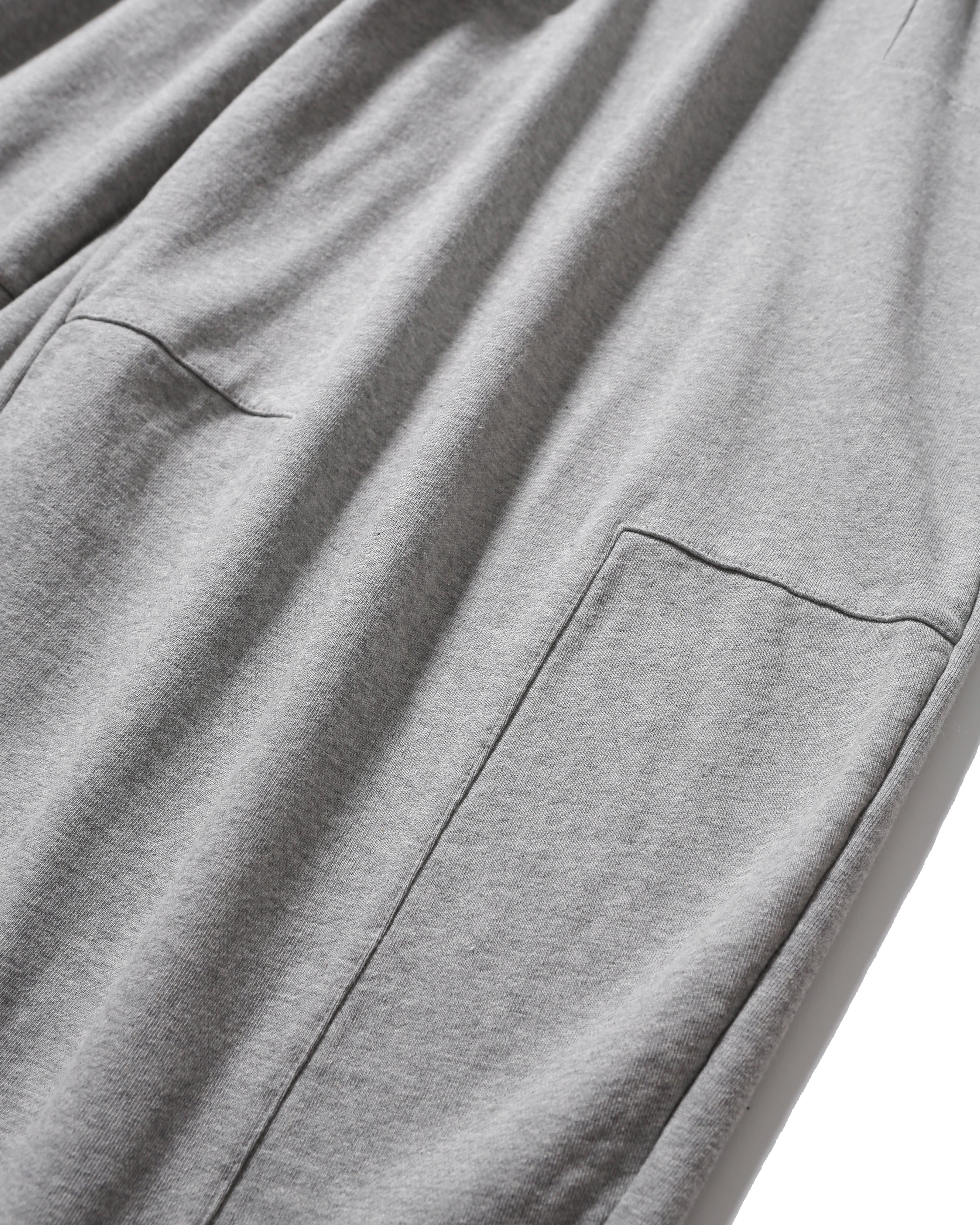 Anglan Paneled Sweat Balloon Pants - Melange Grey