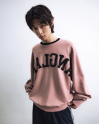 ANGLAN  Palette Appliqué Sweat Shirt - Pink