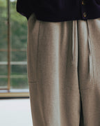 Anglan Paneled Sweat Balloon Pants - Melange Grey