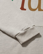 Anglan Width Print Hoodie - Oatmeal