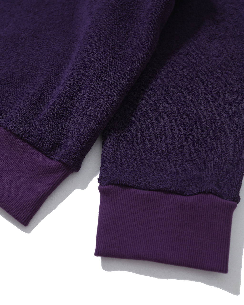 Anglan Terry Embroidered Pullover Crewneck - Purple