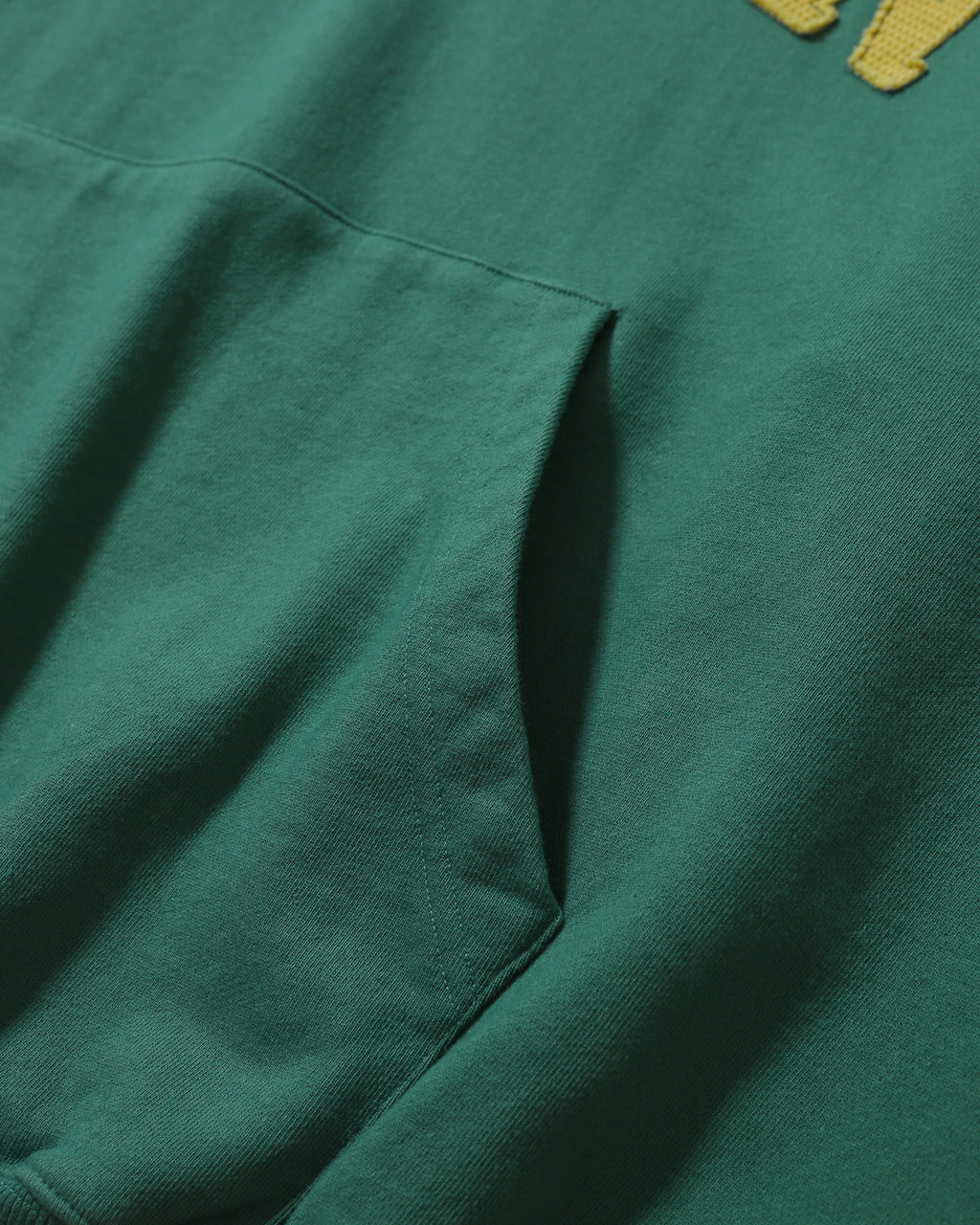 Anglan Palette Mix Appliqué Hoodie - Green