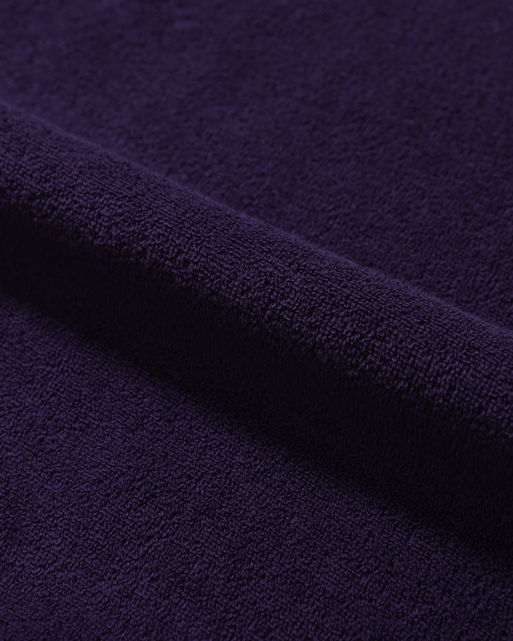 Anglan Terry Embroidered Pullover Crewneck - Purple