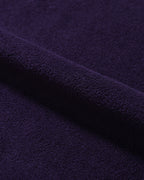 Anglan Terry Embroidered Pullover Crewneck - Purple