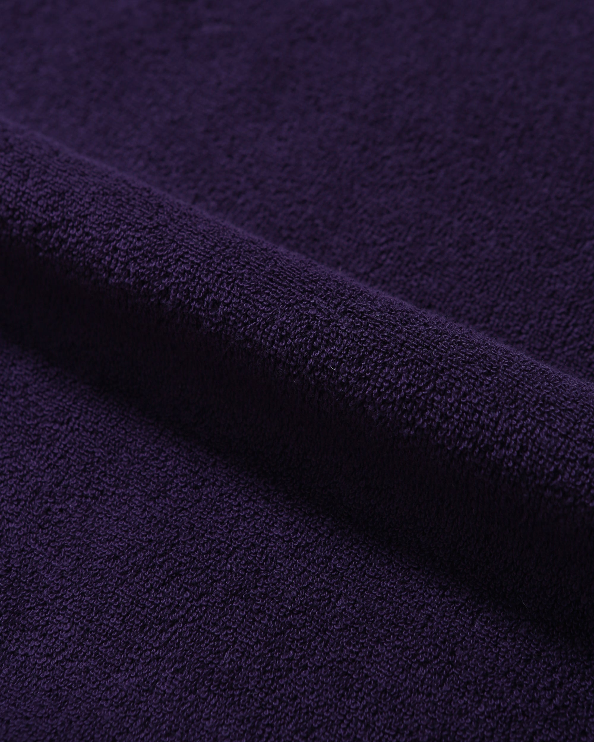 Anglan Terry Embroidered Pullover Crewneck - Purple