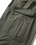 Anglan Ripstop Cargo Shirring Balloon Pants - Khaki