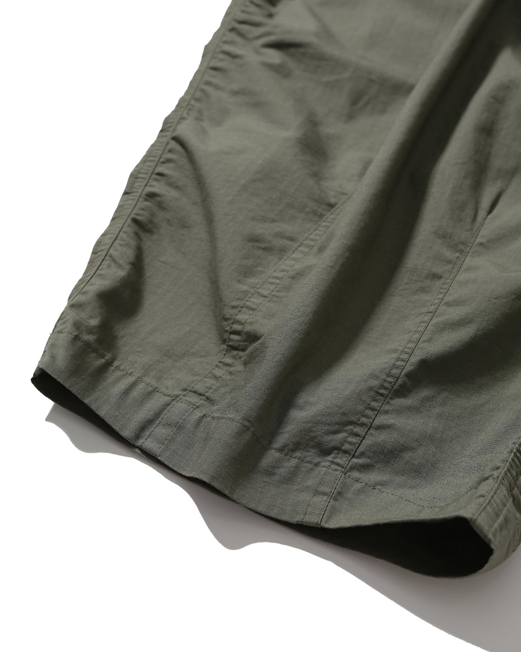 Anglan Ripstop Cargo Shirring Balloon Pants - Khaki