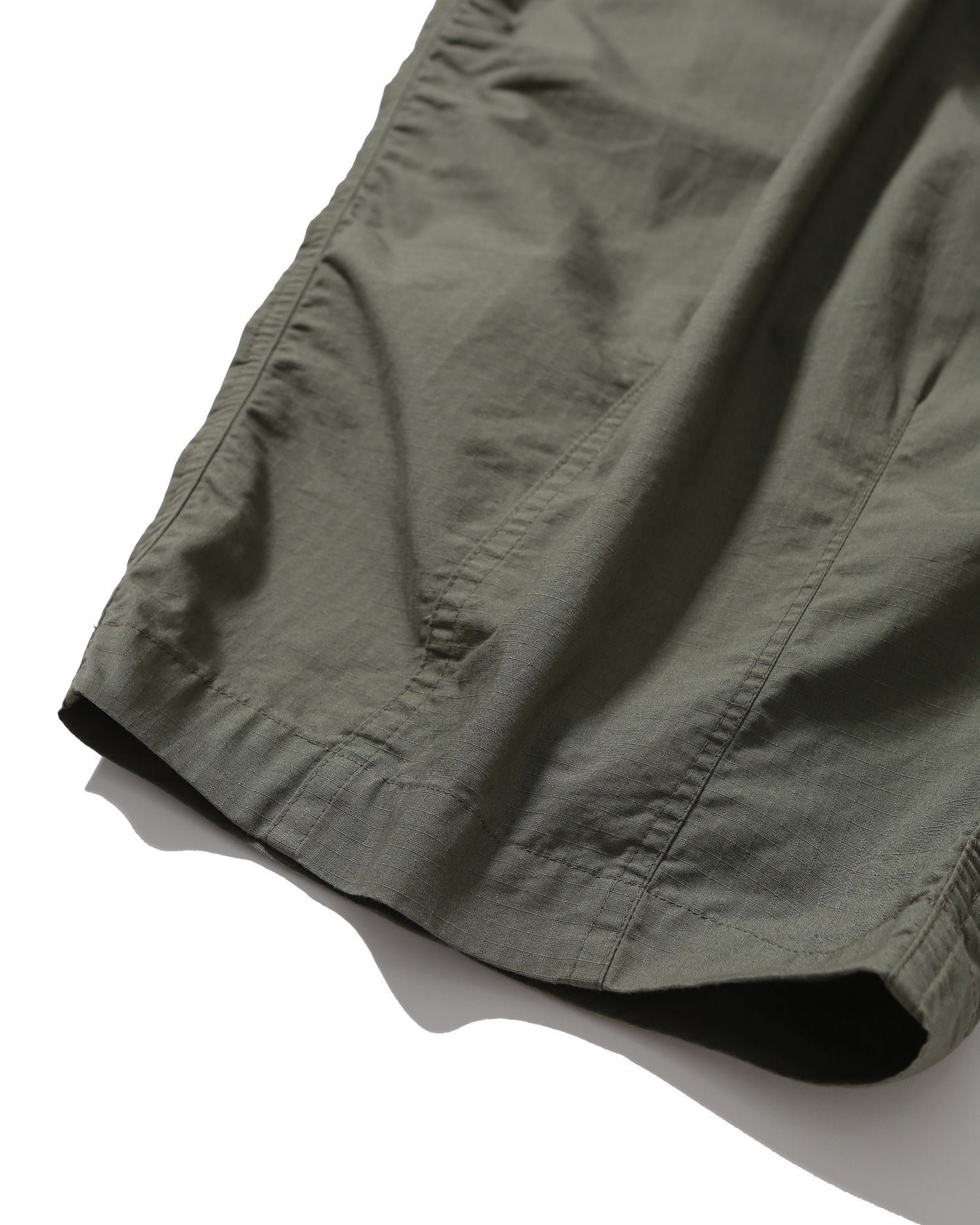 Anglan Ripstop Cargo Shirring Balloon Pants - Khaki