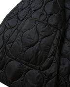 Military Quilted Liner Jacket - Black by Anglan