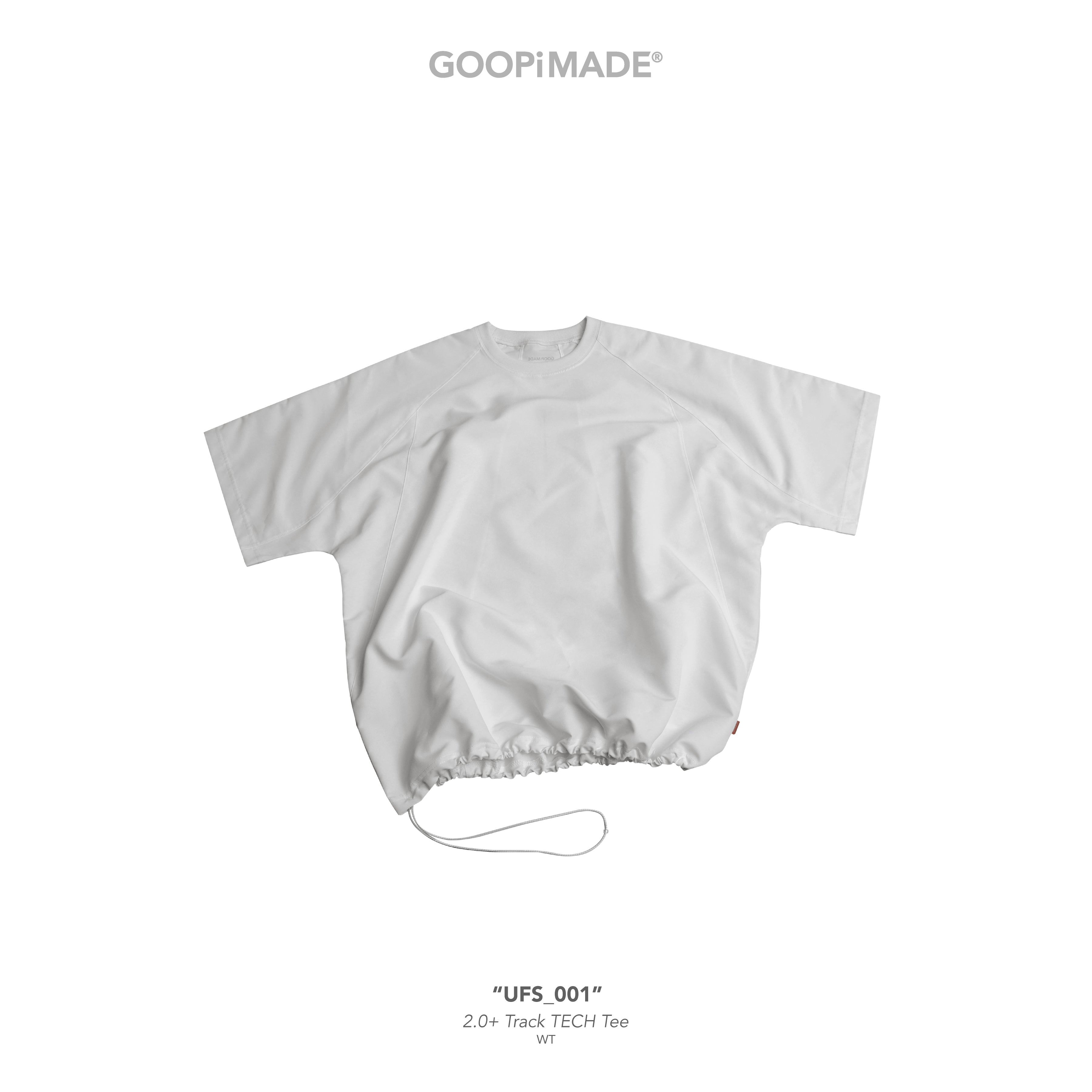 GOOPiMADE UFS_001 Track TECH Tee | White