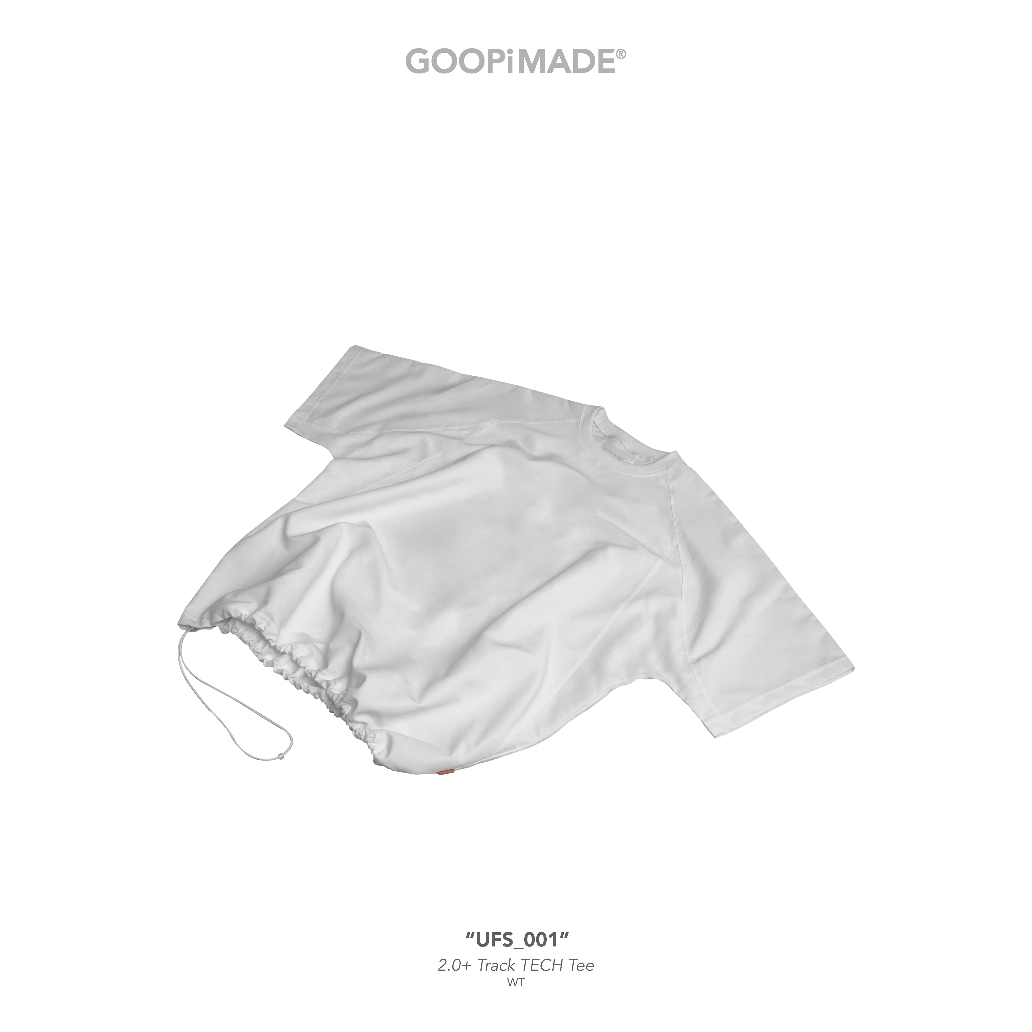 GOOPiMADE UFS_001 Track TECH Tee | White