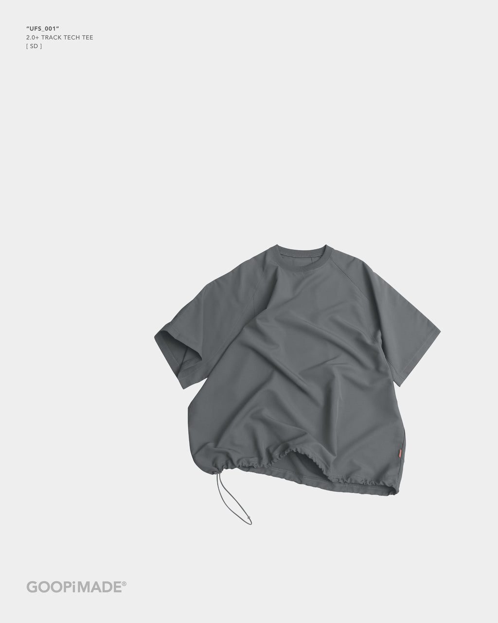 GOOPiMADE UFS_001 Track TECH Tee | Grey