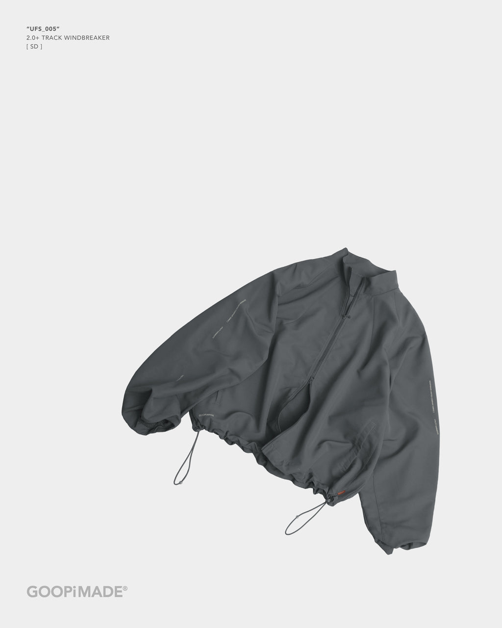 GOOPiMADE UFS_005 2.0+ Track Wind Breaker - Grey