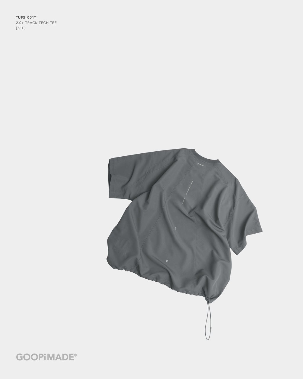 GOOPiMADE UFS_001 Track TECH Tee | Grey