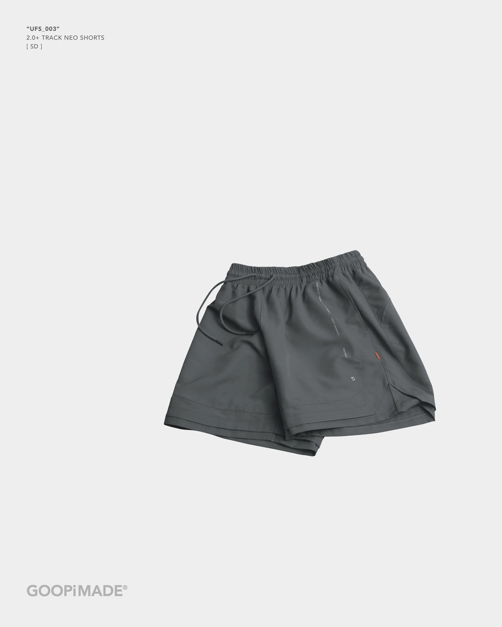GOOPiMADE UFS_003 2.0+ Track NEO Shorts - Grey