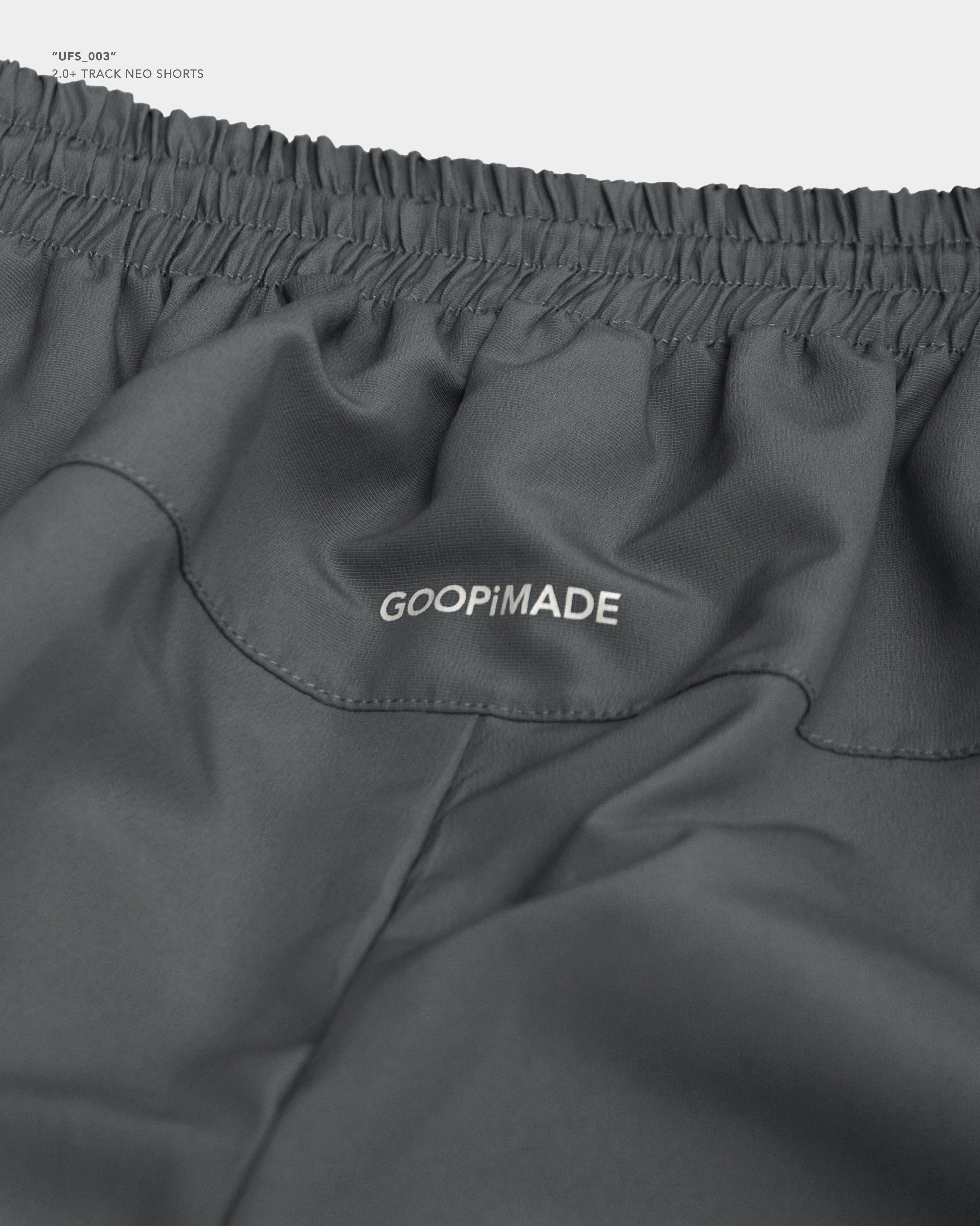 GOOPiMADE UFS_003 2.0+ Track NEO Shorts - Grey