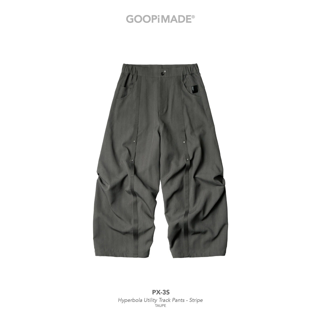 GOOPiMADE PX-3S Hyperbola Utility Track Pants - Taupe