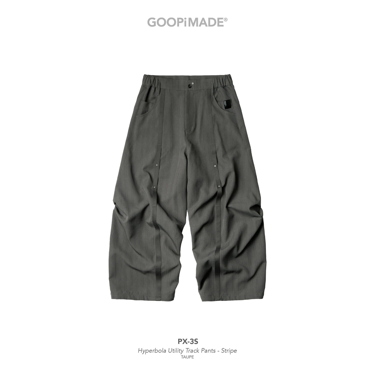GOOPiMADE PX-3S Hyperbola Utility Track Pants - Taupe