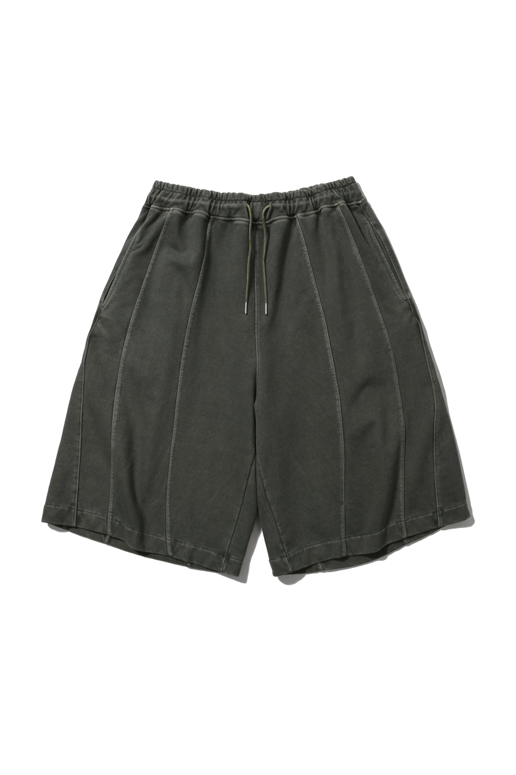 ANGLAN Iconic Pigment Sweat Half Pants - Green