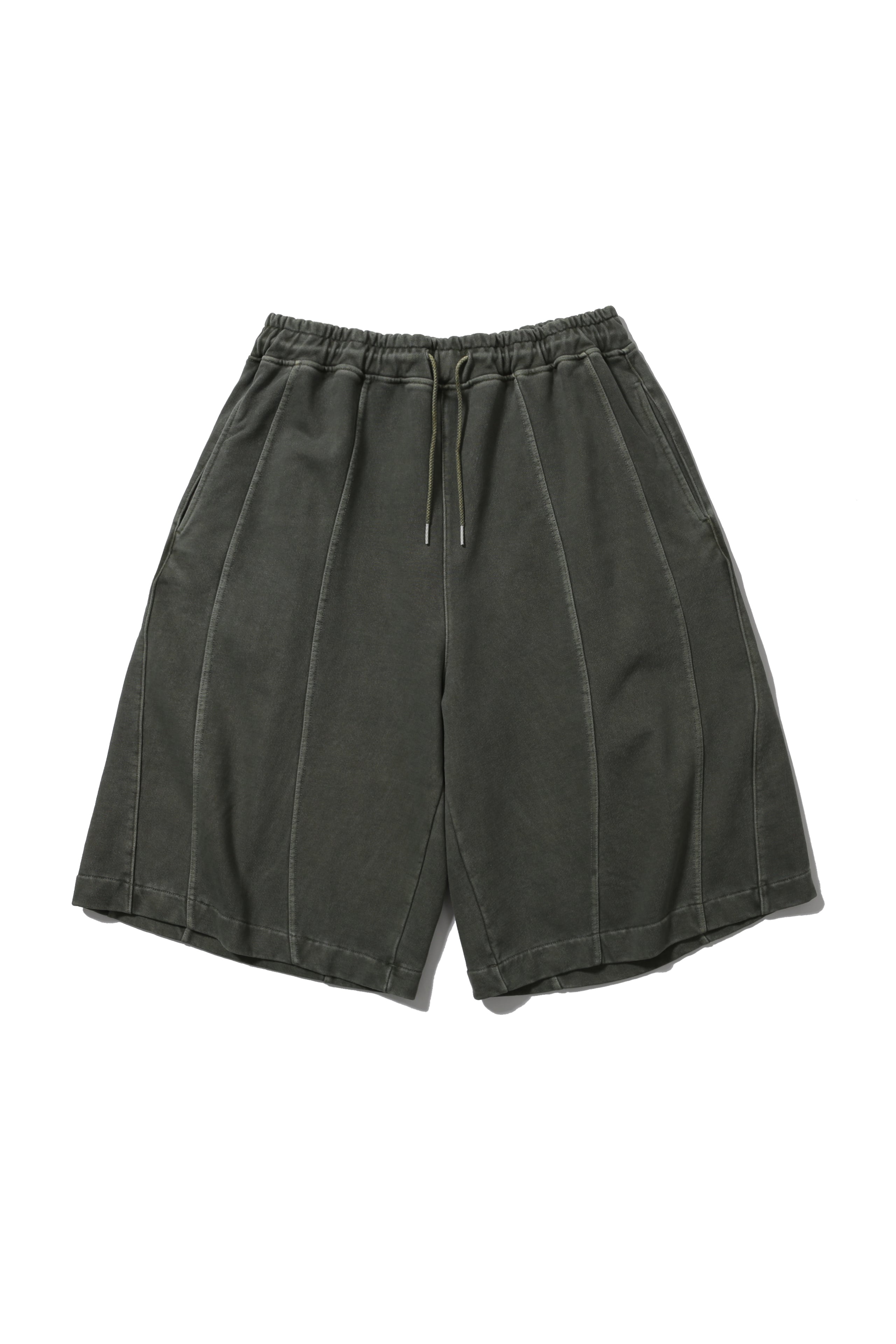 ANGLAN Iconic Pigment Sweat Half Pants - Green